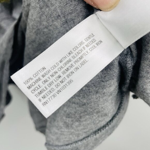 Universal Thread Womens Plus Size 3X Shrunken Short Sleeve T-Shirt in Gray 1362 - Picture 7 of 7